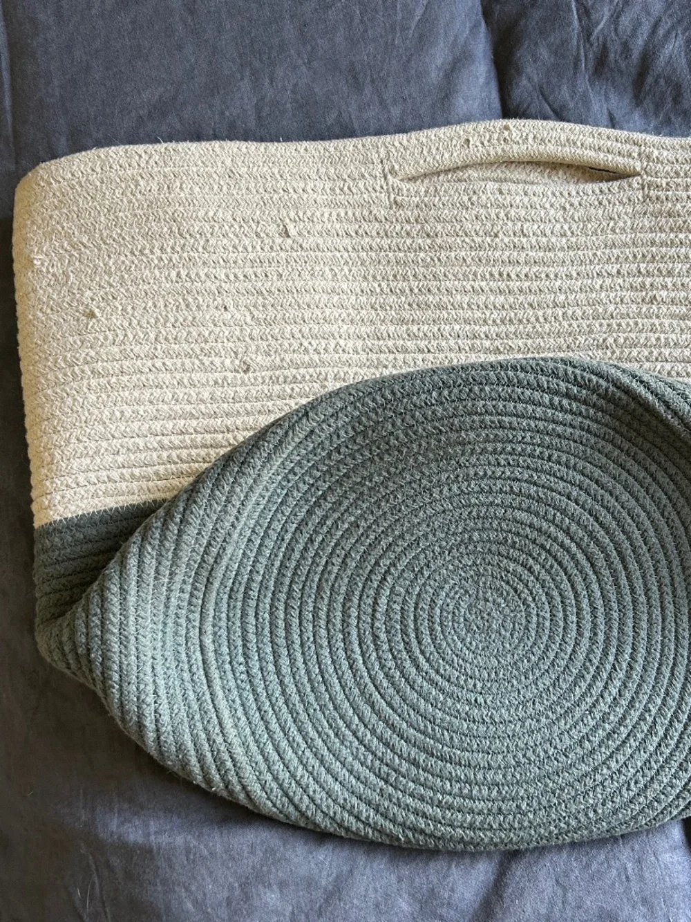 Very large rope basket